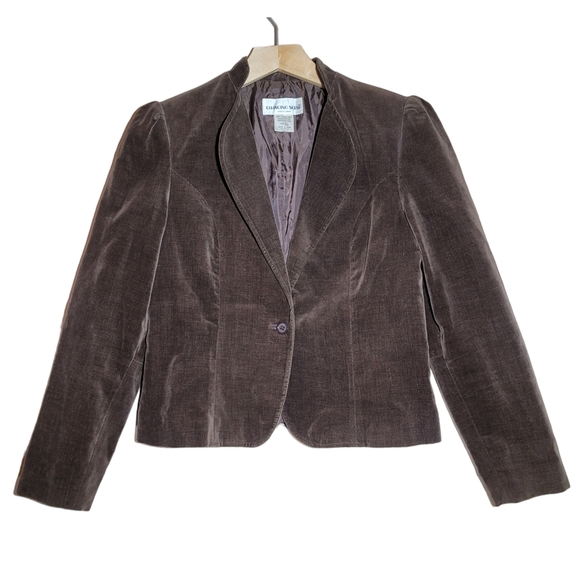 Vintage Changing Scene Velvet Blazer Sports Coat Jacket Juniors 9/10 - Picture 2 of 4